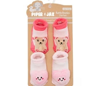 Baby girl 2-pairs booties